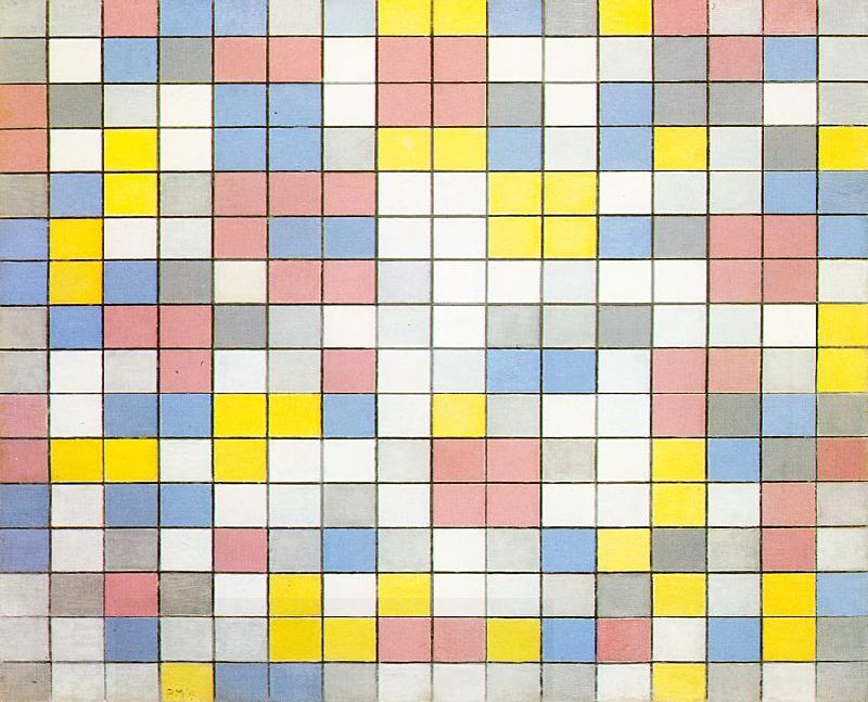 Piet Mondrian Composition with Grid IX oil painting picture